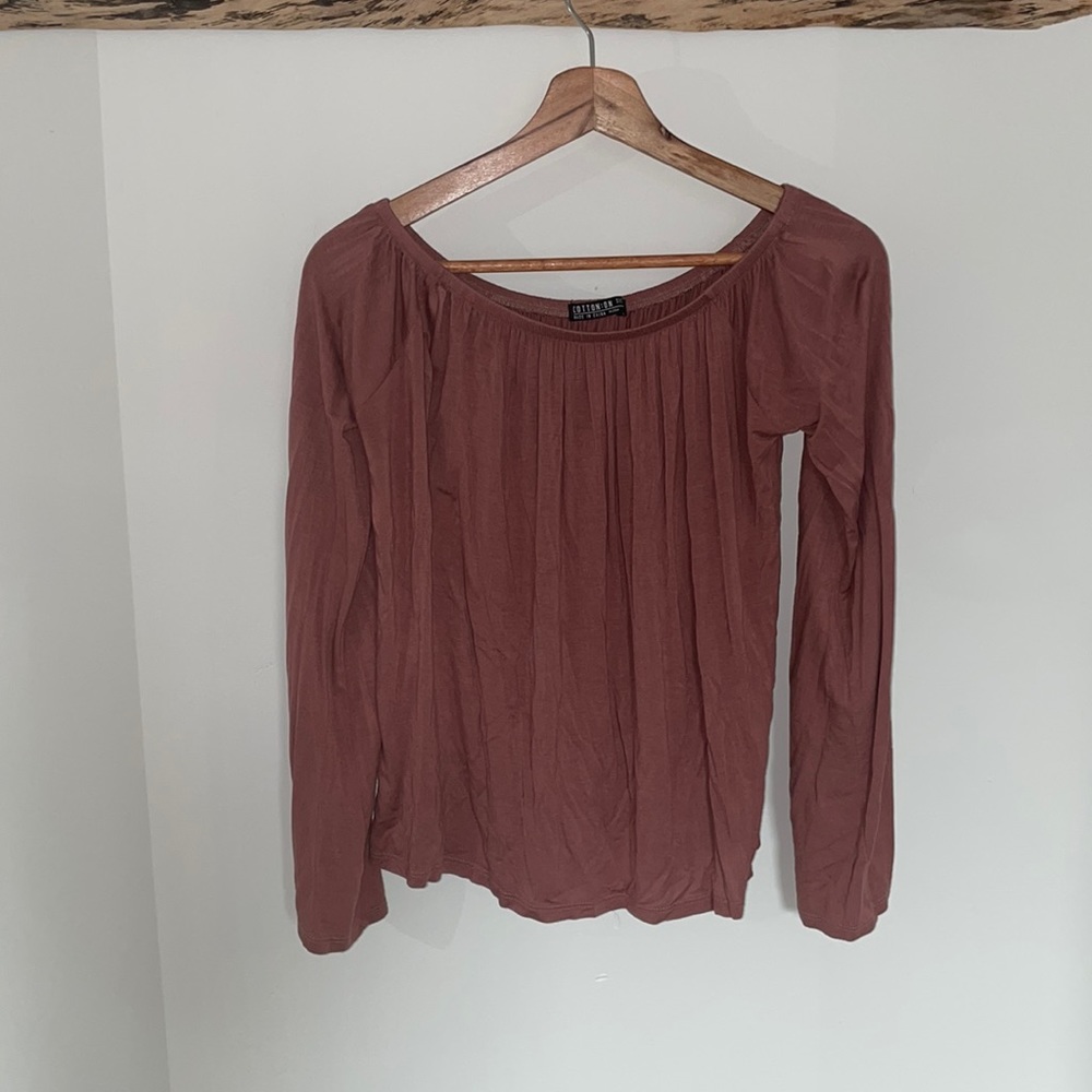 Rose Off The Shoulder Top